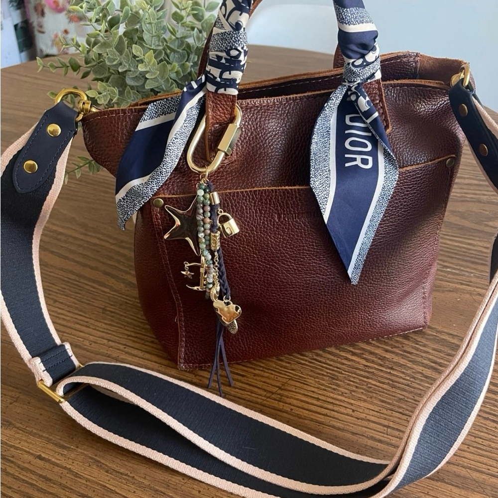 Portland Leather Mini Crossbody in Nutmeg